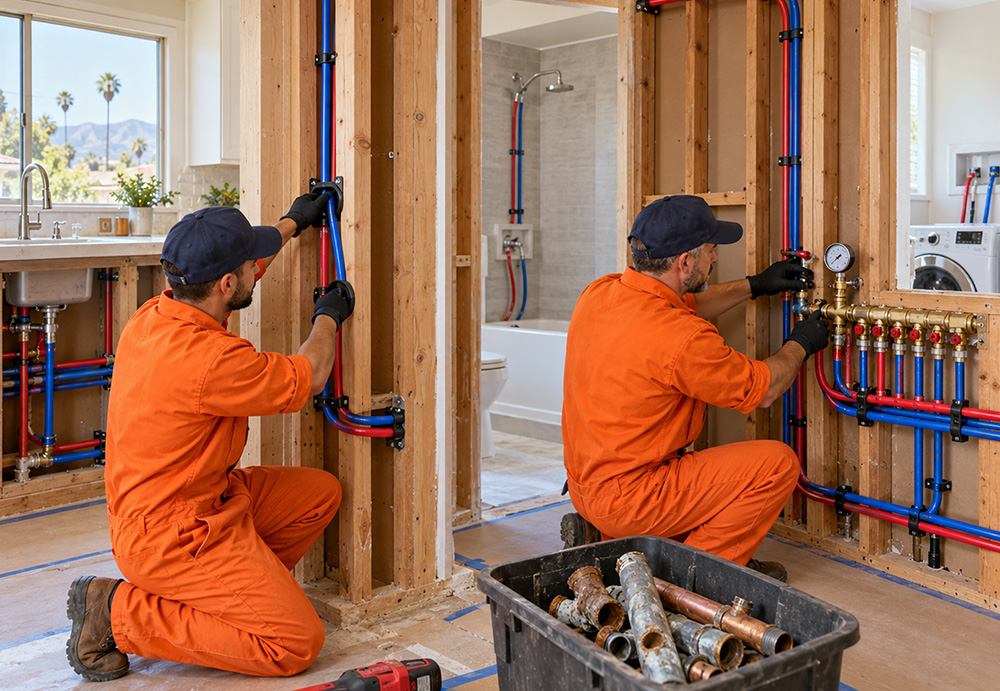 Copperline Repipe Professional PEX pipes