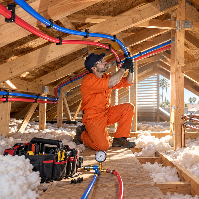 Copperline Repipe Professional PEX pipes