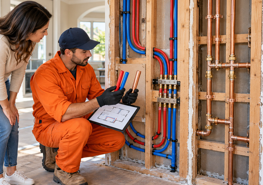 Copperline Repipe Professional PEX pipes